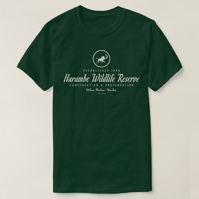 Camiseta Parque temático Harambe Wildlife Reserve (Diseño del anverso)