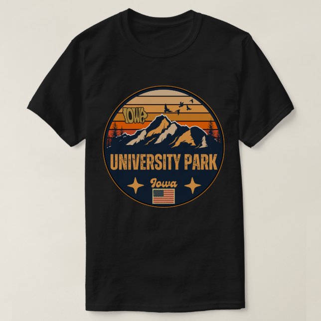 Camiseta Parque universitario, Iowa (Diseño del anverso)