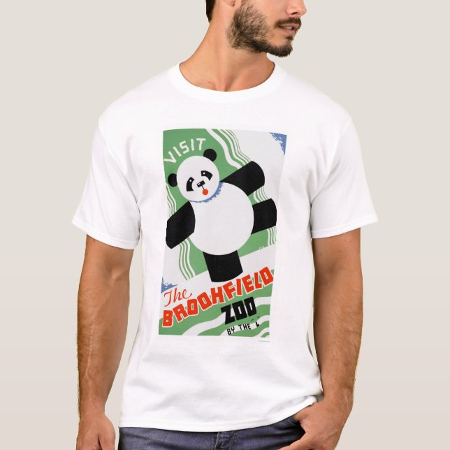 Camiseta Parque zoológico de Brookfield de la panda WPA (Anverso)