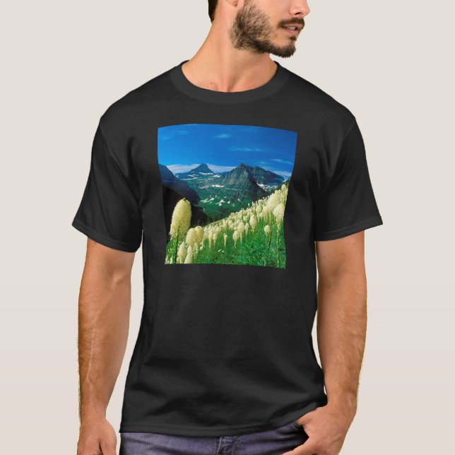 Camiseta Parquee el glaciar Montana del rastro de Highline (Anverso)