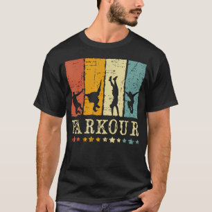 Camiseta Parqueour Urbano de Hombres Salto Extremo Deporte