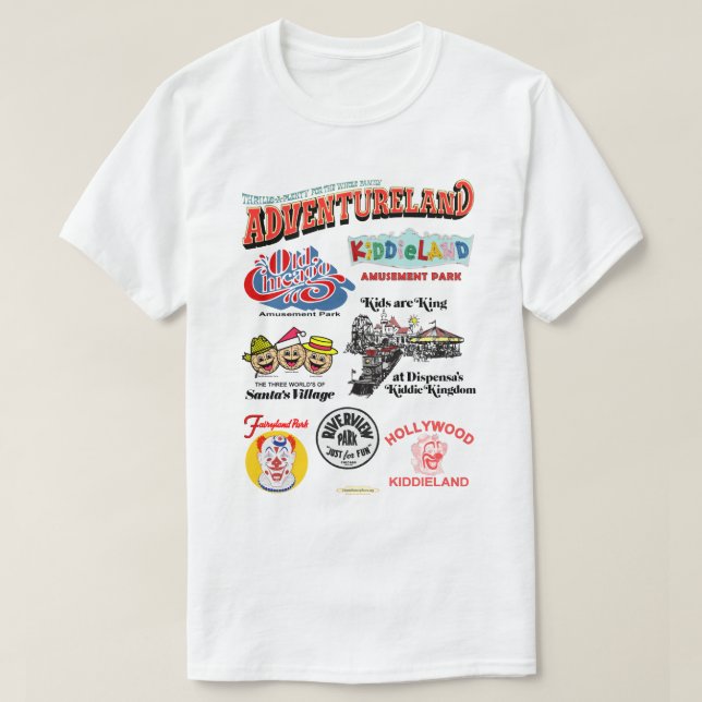 Camiseta Parques de diversiones del área de Chicago (Diseño del anverso)