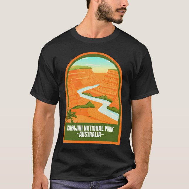 Camiseta Parques nacionales de Karijini � el infinito horiz (Anverso)
