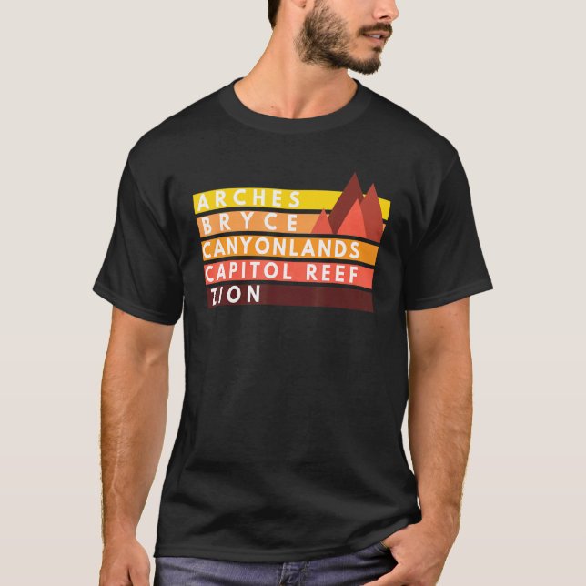 Camiseta Parques Nacionales De Utah 5 Importantes Nps De So (Anverso)
