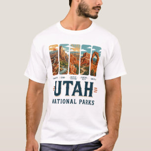 Camiseta Parques Nacionales de Utah Arches Bryce Canyon Zio
