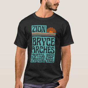 Camiseta Parques Nacionales de Utah Zion Arcos Bryce Canyon