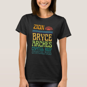 Camiseta Parques Nacionales de Utah Zion Arcos Bryce Canyon