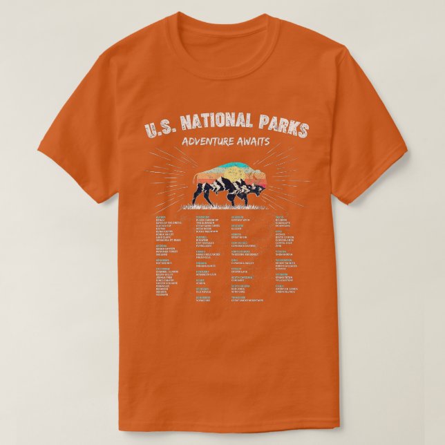 Camiseta Parques nacionales Hiking Gift Ideas Camping Gift (Diseño del anverso)