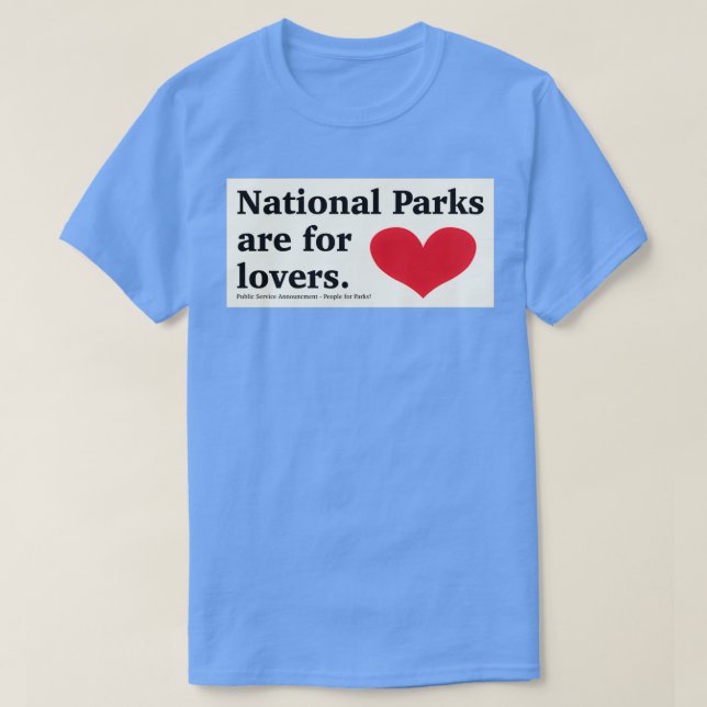 Camiseta Parques nacionales para amantes pegatinas (Diseño del anverso)