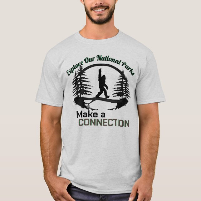 Camiseta Parques nacionales - Tema de los pies grandes (Anverso)