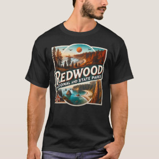Camiseta Parques nacionales y estatales de secuoya