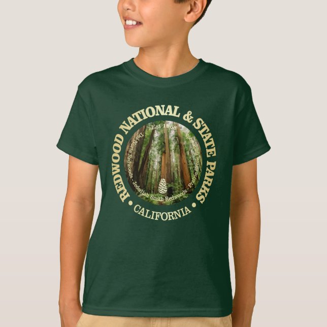 Camiseta Parques nacionales y estatales de secuoya (NP2) (Anverso)