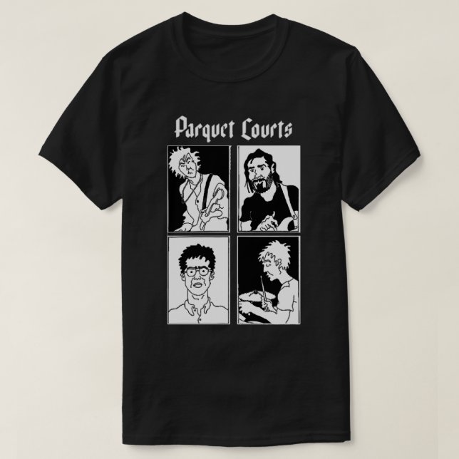 Camiseta Parquet Courts Original Band Graphic Design (Diseño del anverso)
