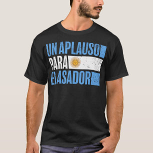 Camiseta Parrilla argentina con bandera argentina