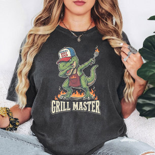 Camiseta Parrilla De Dinosaurio Maestro Mejor Papá Del Mund