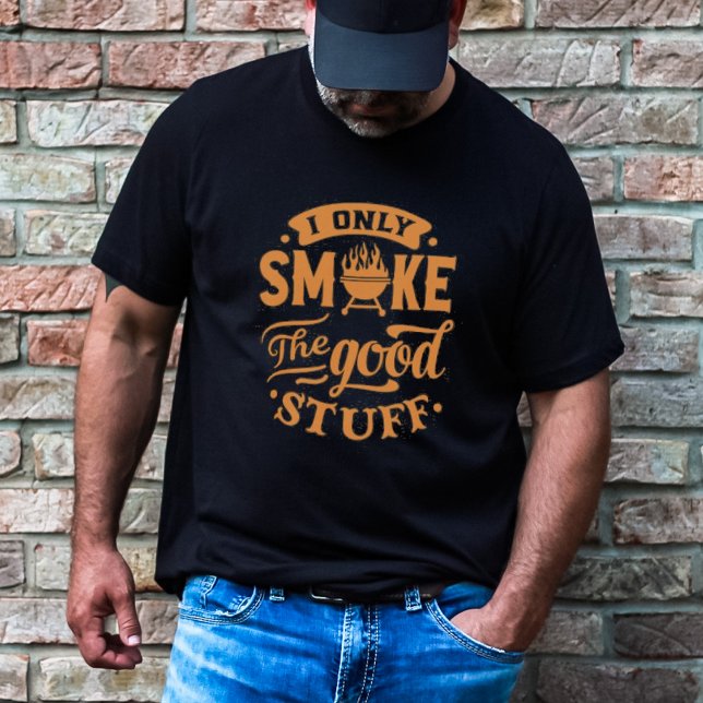 Camiseta Parrilla Divertida (I Only Smoke the Good Stuff BBQ t-shirt)