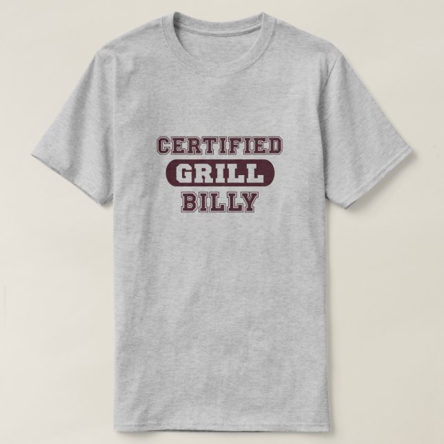 Camiseta Parrilla divertida Billy (Diseño del anverso)