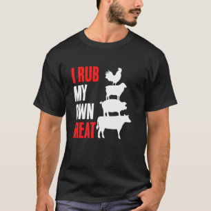 Camiseta Parrilla Divertida Fumando Carne Fumador Papá Parr