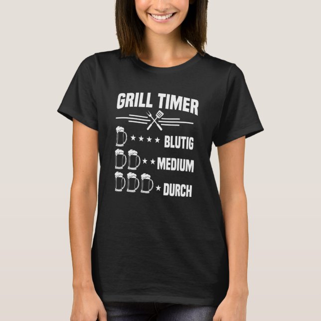 Camiseta Parrilla Para El Verano En El Grill (Anverso)
