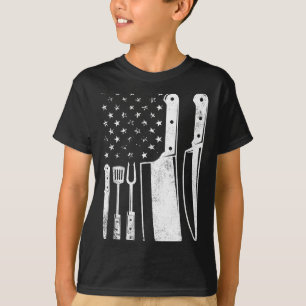 Camiseta Parrillada bandera de EE. UU. patriótica maestro c