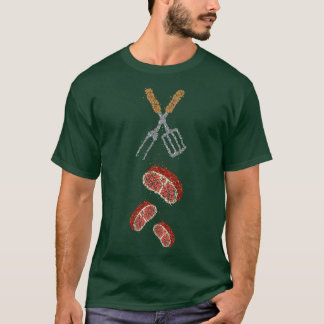 Camiseta Parrillada barbacoa Carne de carne