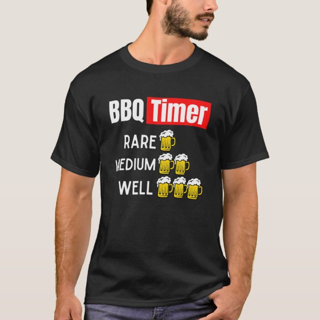 Camiseta Parrillada de parrilladas de horarios para barbaco (Anverso)