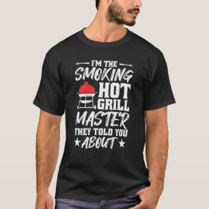 Camiseta Parrillada Fumador Maestro Grill Grilling Barbecue