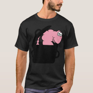 Camiseta parrilladas de gusano de olla cocina cocinero coci