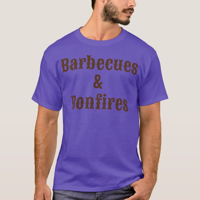 Camiseta Parrilladas Fogatas Camping divertido (Anverso)