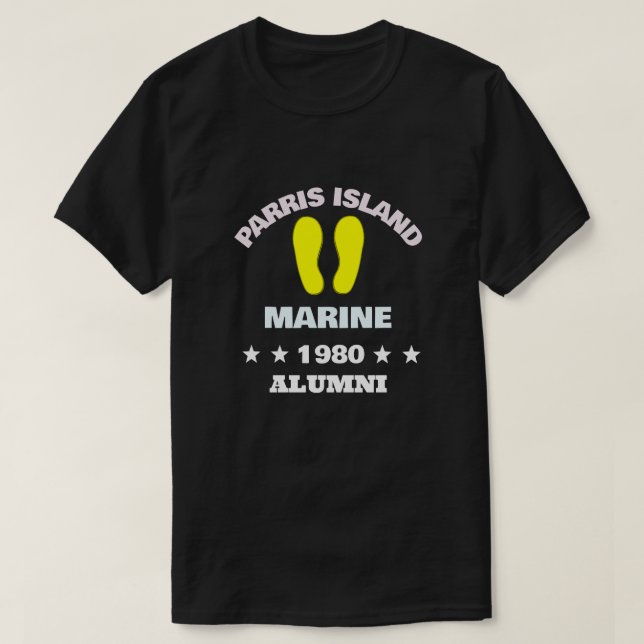 CAMISETA PARRIS ISLAND ALUMNI 80 (Diseño del anverso)