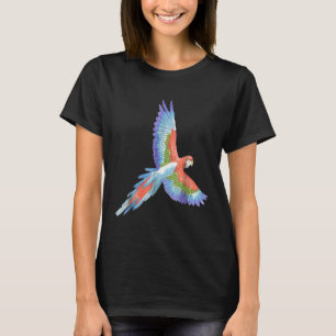 Camiseta Parro acuarela Art Jungle Aves tropicales Wi-Fi