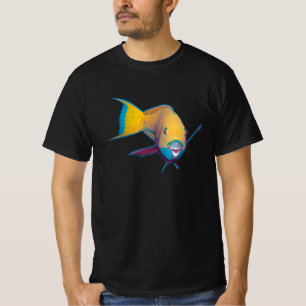 Camiseta Parrofish - Diseño abstracto - Cortar la foto