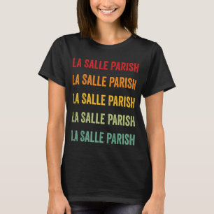 Camiseta Parroquia de La Salle Condado de Louisiana Arcoiri
