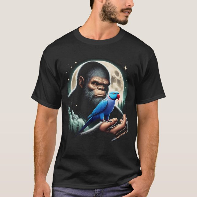 Camiseta Parroquia de Ringneck azul Sasquatch (Anverso)