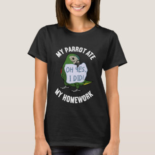 Camiseta Parrot Ate My Homework I Hahns Macaw