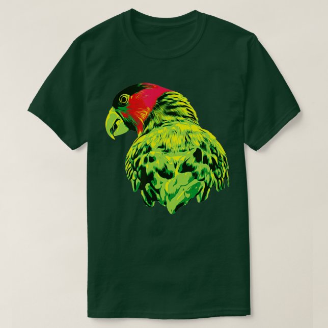 Camiseta Parrot Bird Novel Design For Wildlife, Nature Love (Diseño del anverso)