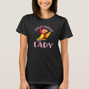 Camiseta parrot bird  quote crazy parrot lady