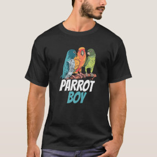 Camiseta Parrot Boy Cute Animal Mascota Parrots