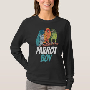 Camiseta Parrot Boy Cute Animal Mascota Parrots