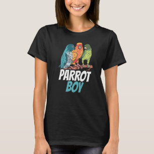 Camiseta Parrot Boy Cute Animal Mascota Parrots