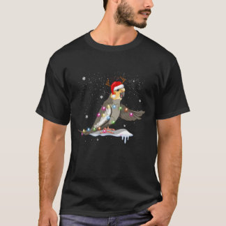 Camiseta Parrot Cockatiel - Árbol de Navidad de Sombrero de