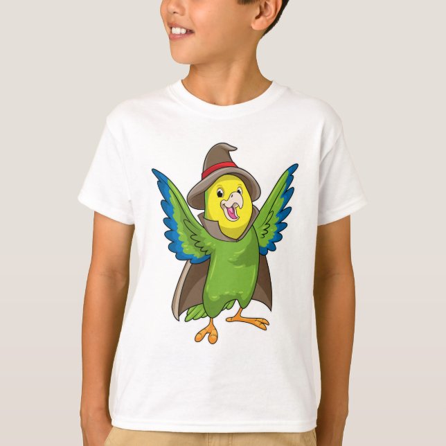 Camiseta Parrot como asistente con Gorra (Anverso)