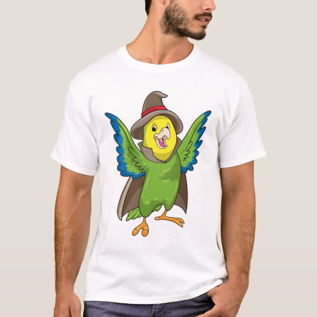 Camiseta Parrot como asistente con Gorra (Anverso)