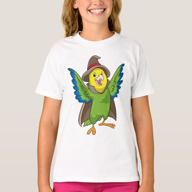 Camiseta Parrot como asistente con Gorra (Anverso)