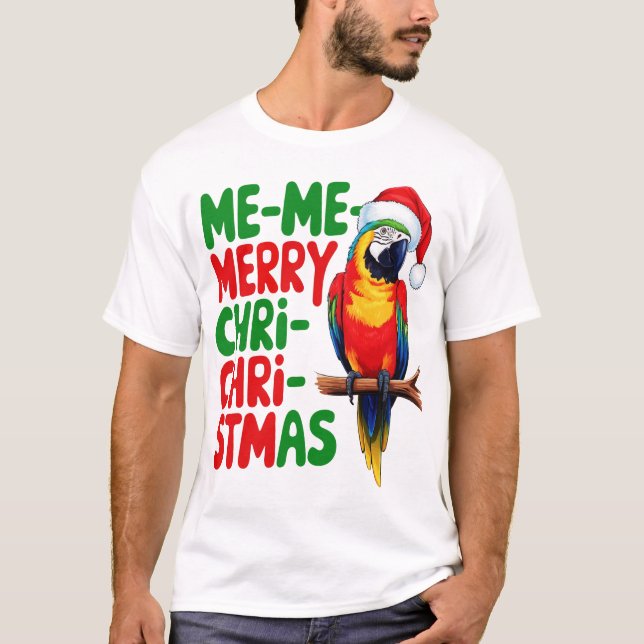CAMISETA PARROT DE NAVIDADES DIVERSOS (Anverso)