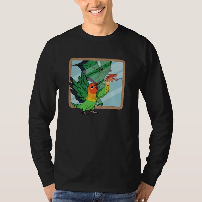 Camiseta Parrot & Dragon Reflection I Fischers Lovebird (Anverso)