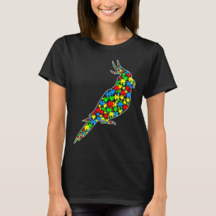 Camiseta Parrot Funny Puzzle Animals Autism Awareness