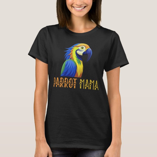 Camiseta Parrot Mama, Parrot Lover (Anverso)