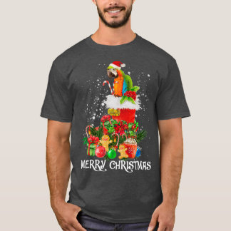 Camiseta Parrot Ornament Decoration Christmas Tree Xmas Gif
