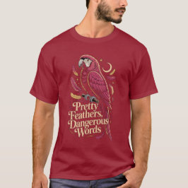 Camiseta Parrot – Pretty Feathers, Sharp Words